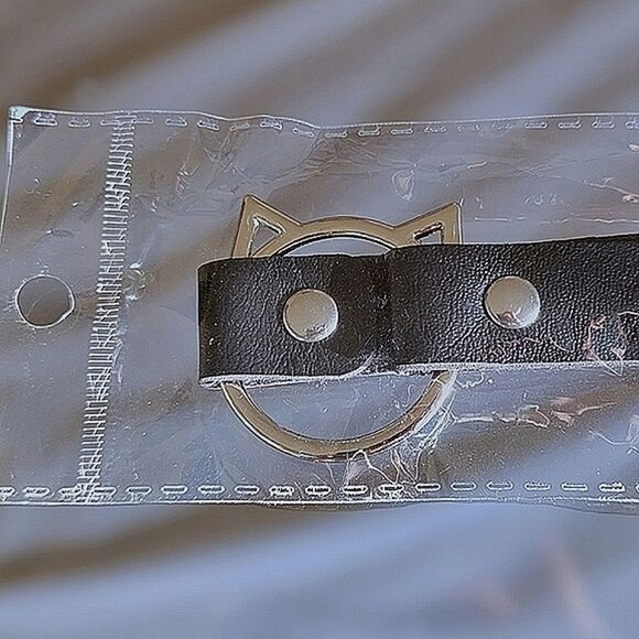 Lot of 2 | NWT black faux leather o-ring chokers - Picture 8 of 9